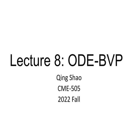 Statistics for Data Analysis - ODE - BVP .pptx