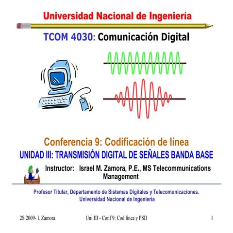 Lecture 9 codificación de línea y psd