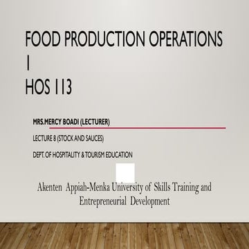 LECTURE 9 FOOD PRODUCTION OPERATIONS HOS 113.pptx