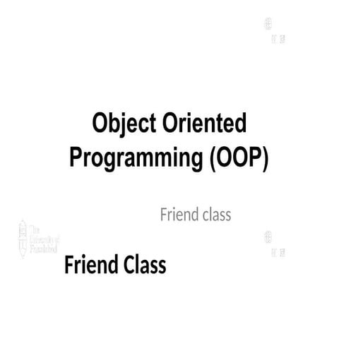 Understanding Friend Classes in Object Oriented Programming (OOP) for ...