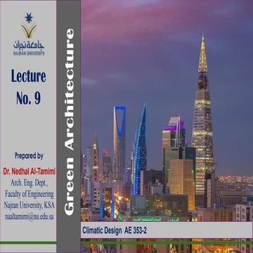 Lecture 9 green architecture