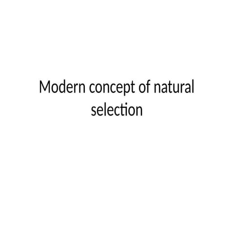 Lecture 9 Natural selection Evolution.pptx