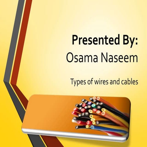 Types of Wires and Cables