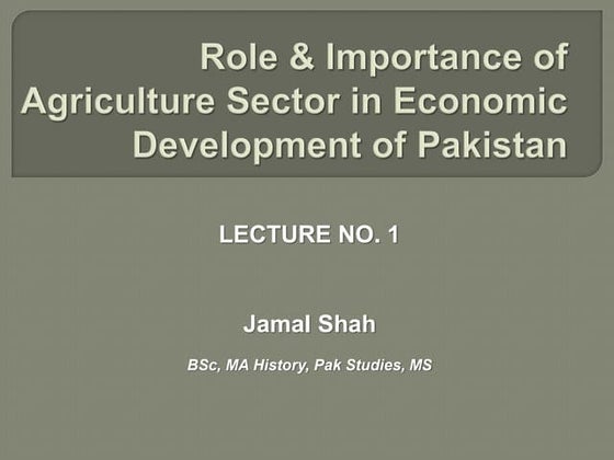 Agricultural policy of pakistan | PPT