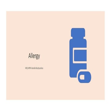 Lecture Allergy Most common type of allergy among  children .pptx