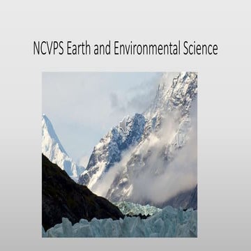 Lecture and study guide rocks, soils, erosion, weathering and deposition