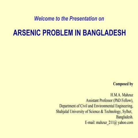 Lecture arsenic  1