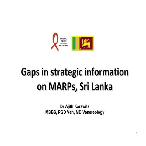Lecture at EPISEA 2010 conference gaps in stragegic information on MARPs 24…