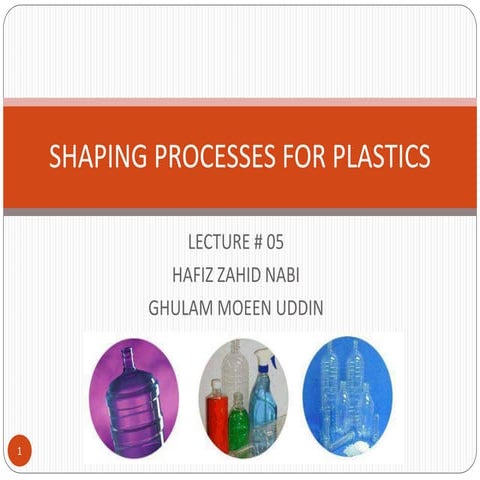 Shaping processes for plastics