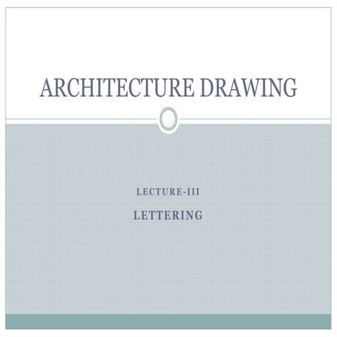 Lecture iii lettering