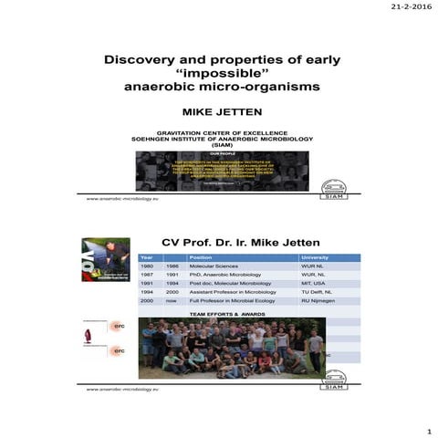 Lecture impossible early prokaryotes handouts