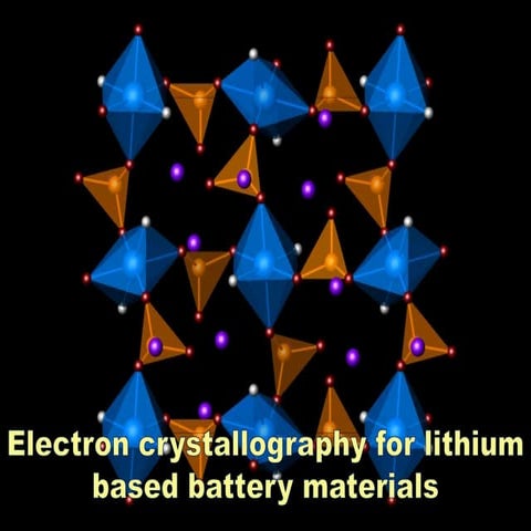 Electron crystallography for lithium based battery materials