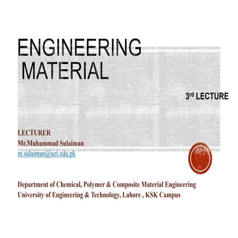 Material Properties UET KSK Lahore