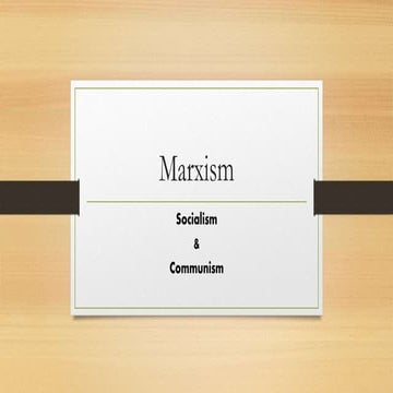 Marxian theory of economic development | PPTX