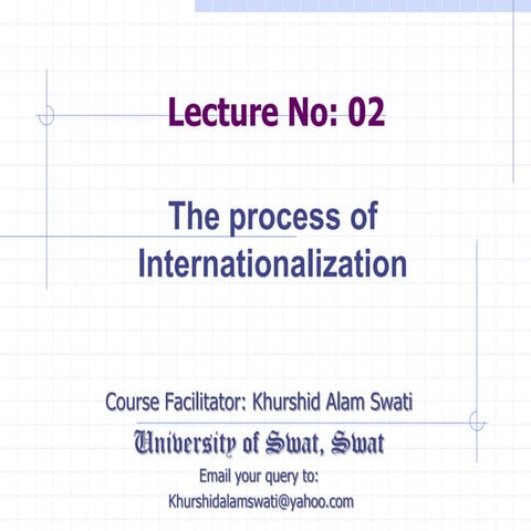 International Business Management - Lecture No 02
