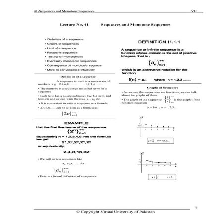 MTH101 - Calculus and Analytical Geometry- Lecture 41