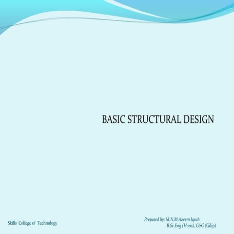 Basic design considerations