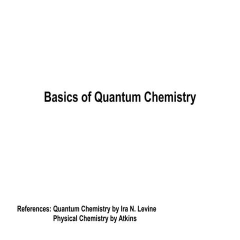 Quantum Chemistry and the study of matter. Dual nature of matter and uncertai...