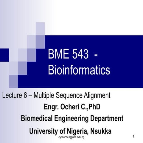 Lecture Note 6 For Biomedical Engineering - Engr. Ocheri C., PhD.ppt