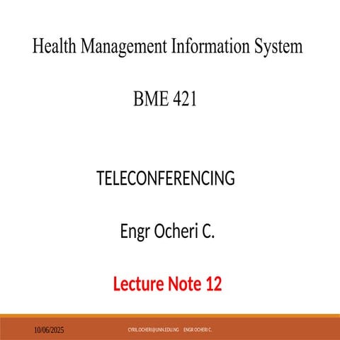 Lecture Note BME 421 for Biomedical students