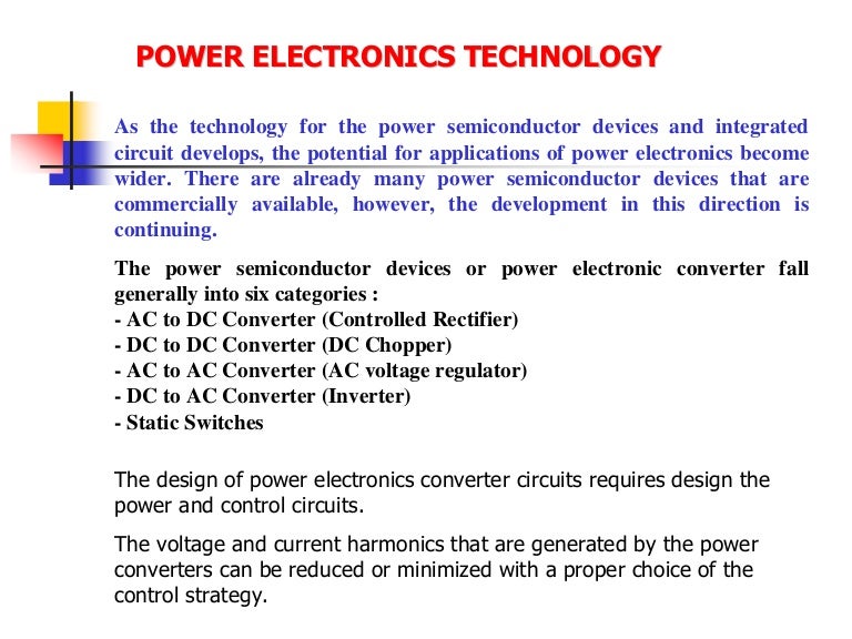 Lecture note macine & drives (power electronic converter)
