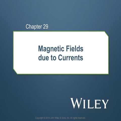 Lecture notes about magnetic fields due to currents-H-Ch.29.pptx