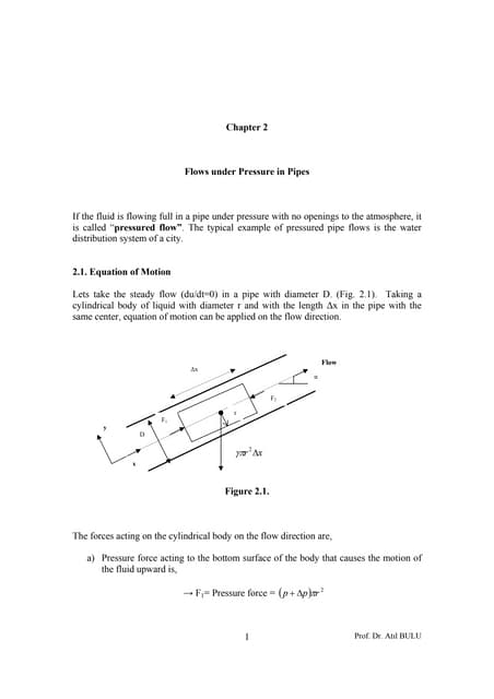 Open channel flow lecture notes pdf