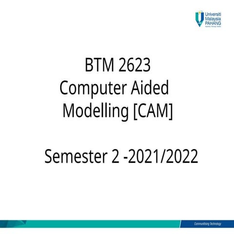 Lecture Notes 1 introduction on computer aided design