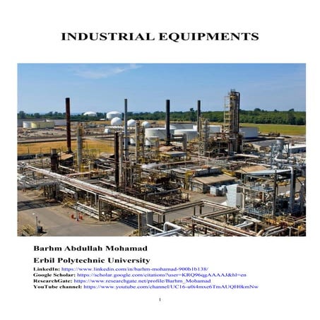 Lecture Notes of Industerial Equipments