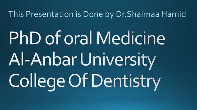 Lecture of tmj