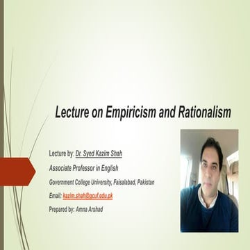Empiricism and Rationalism