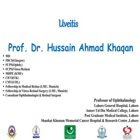 Lecture on Uveitis For 4th Year MBBS Undergraduate Students By Prof. Dr. Huss...