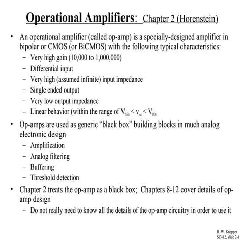 operational amplifiers