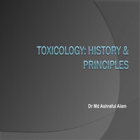 Toxicology-History