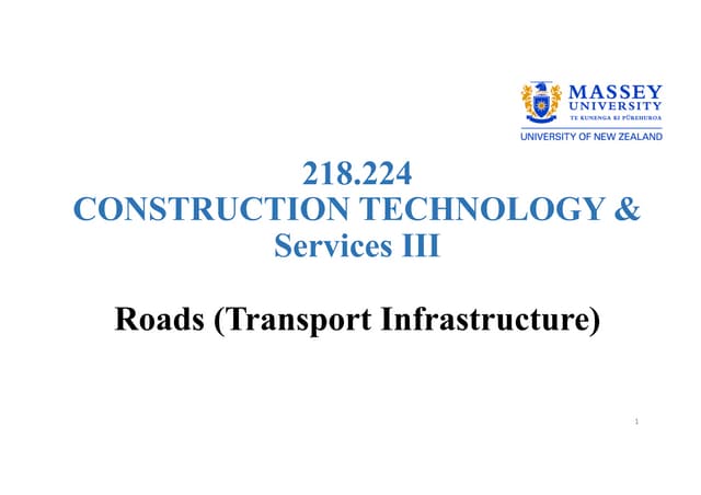 Road construction ppt | PPTX
