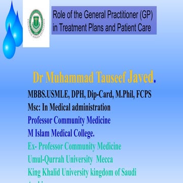 Lecture Role of GP in Treatment_and Patient Care.pptx