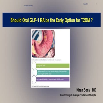 Oral GLP1 agonist, update on how to use+benefit