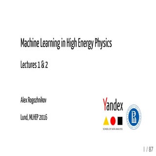 MLHEP Lectures - day 1, basic track