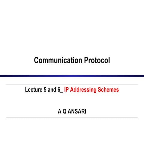 Ip addressing | PPT