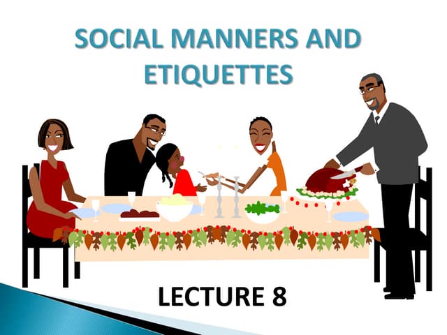 Social etiquettes