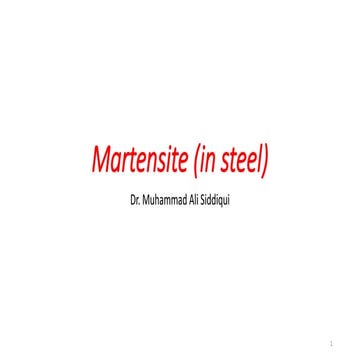 Phase Transformation in Steel-Lecture Series- D (Displacive Transformation, Martensite).pdf