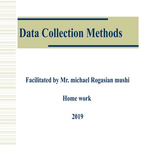 data collection | PPT