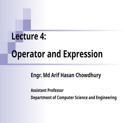 Lecture Slide 05- Operator Expression.ppt