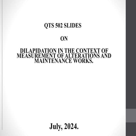 dilapidation reports | DOCX