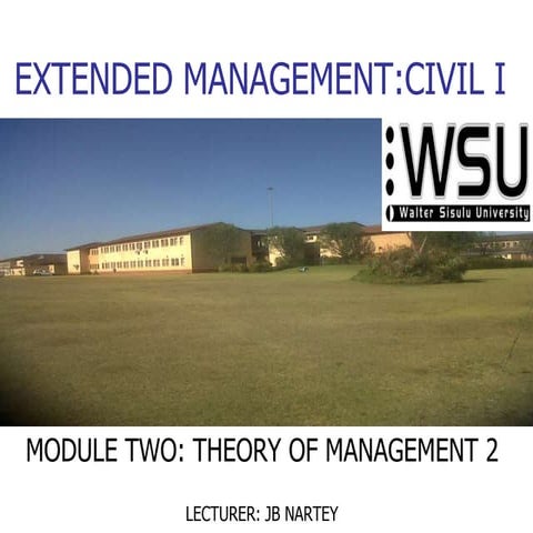 Lecture slides2; Basic Management principles