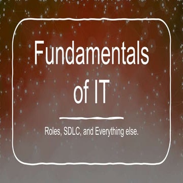 Lecture slides on Fundamentals of Information Technology.pptx