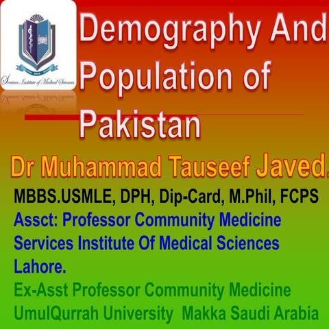  Demography And Population of Pakistan
