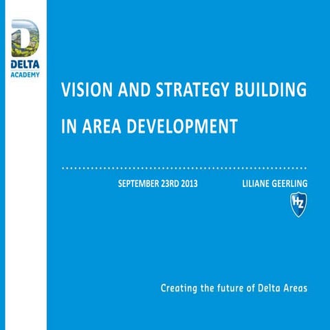 Lecture strategy and vision in area development