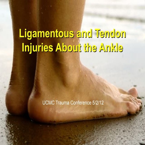 Lecture trauma ankle_tendon | PPT