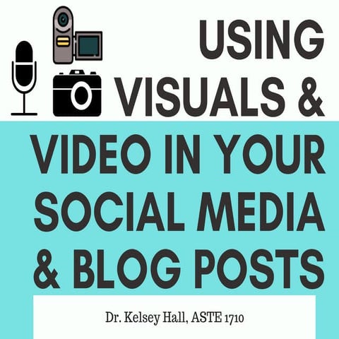 Lecture using visuals&amp;videosocialmedia&amp;blogs